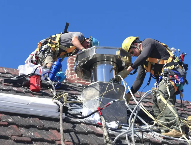 Protective chimney cap installed by Grove City Chimney Sweep in Grove City, OH