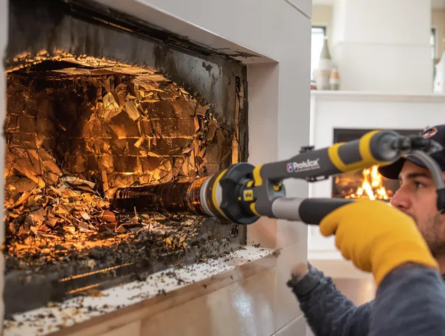Professional chimney cleaning by Grove City Chimney Sweep in Grove City, OH