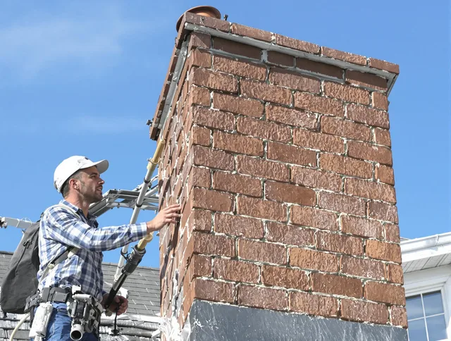 Brickwork for a chimney rebuild by Grove City Chimney Sweep in Grove City, OH