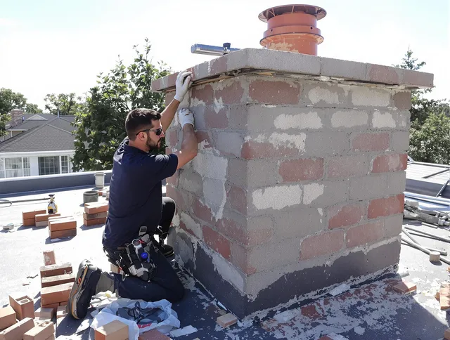 Advanced chimney repair process by Grove City Chimney Sweep in Grove City, OH