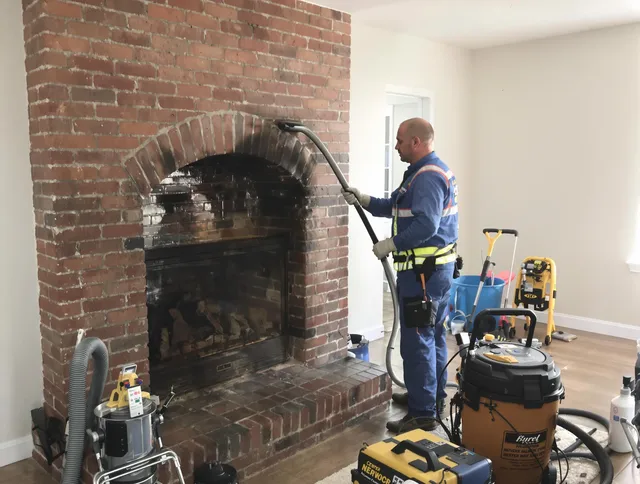 Grove City Chimney Sweep expert performing detailed chimney sweep in Grove City, OH