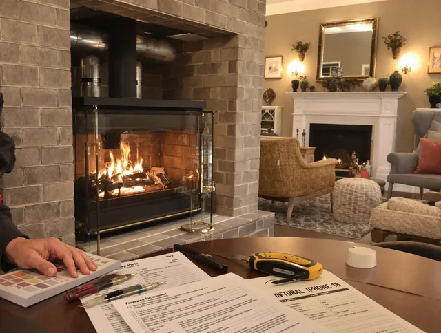 Grove City Chimney Sweep verifying fireplace safety measures in Grove City, OH